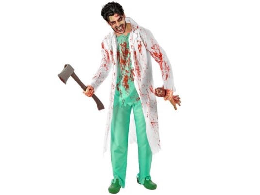 Zombie Kirurg Kostume Zombie Kirurg Kostume