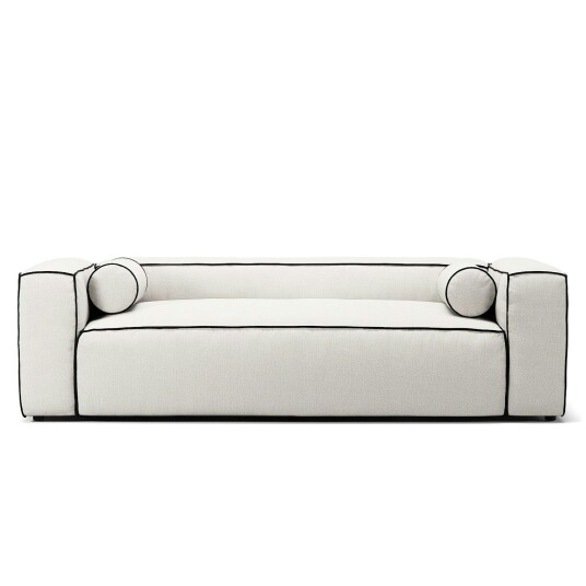 Decotique Grand Hue 2 Seter Sofa Steam White / Mine Graphite