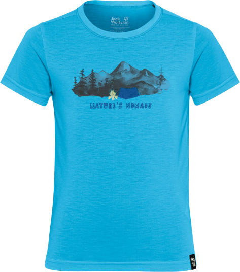 Jack Wolfskin Kids" Hiking Graphic T Empire Blue 140