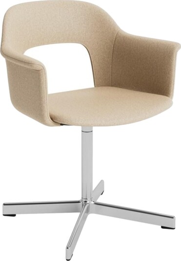 Hay Layout 234 Spisestol med Armlener og Svingbar Hallingdal 220/ Aluminium