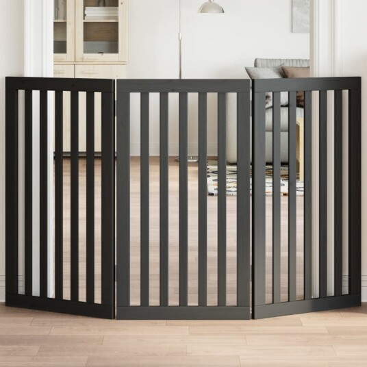 Hundeport Sammenleggbar 3 Paneler Svart 150 cm Poppeltre 352254 Hundeport Sammenleggbar 3 Paneler Svart 150 cm Poppeltre 352254