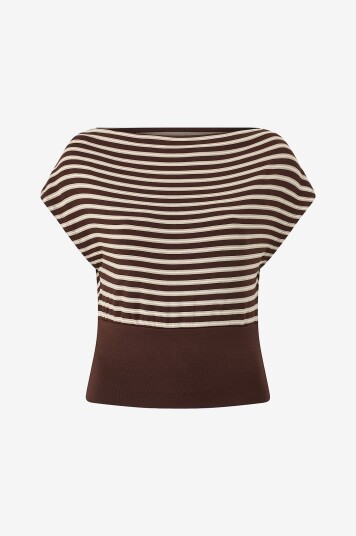 Gina Tricot Topp Boatneck Flerfarget Gina Tricot Topp Boatneck Flerfarget