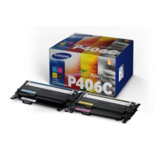 Samsung CLT-P406C Tonerkassetter B/C/M/Y, Rainbow kit