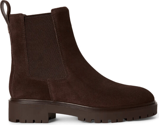 Lauren Ralph Lauren Allyson Suede Bootie Brown 39