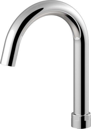 Paffoni New Stick kort U-tut krom for Paffoni DUO-armatur chrome 200 mm Paffoni New Stick kort U-tut krom for Paffoni DUO-armatur chrome 200 mm