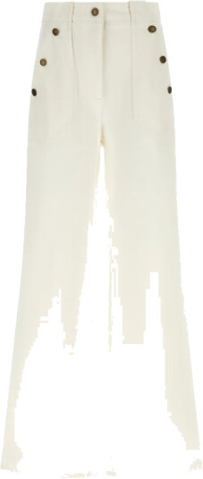 Max Mara Dame Bukser Hvit M, Max Mara Dame Bukser Hvit M,