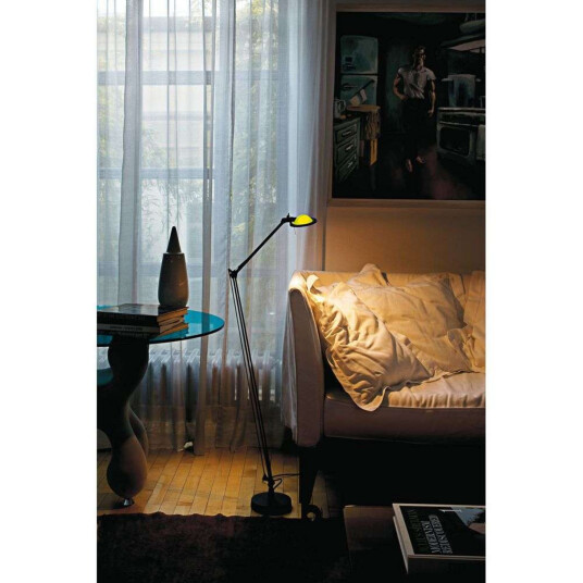 Luceplan Berenice Gulvlampe Hvit Glass/Svart   Stue Hvit