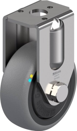 Blickle 853217 Brxa-Tpa 50Kfd-Els Fast Hjul, Hjuldiameter 50 Mm, Bæreevne (Maks.) 30 Kg, 1 Stk