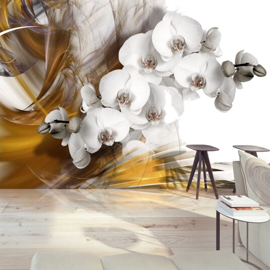 Fototapet Orchid On Fire 200x140 - Artgeist sp. z o. o.