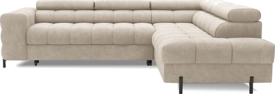 Hjørnesofa Eltap Ferucce 276x200x93 cm Aura 18 Beige Høyre