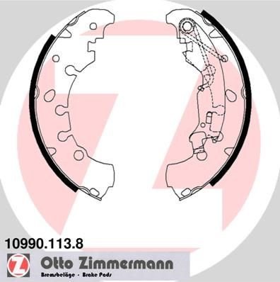 Bremsesko sett ZIMMERMANN 10990.113.8 Bremsesko sett ZIMMERMANN 10990.113.8
