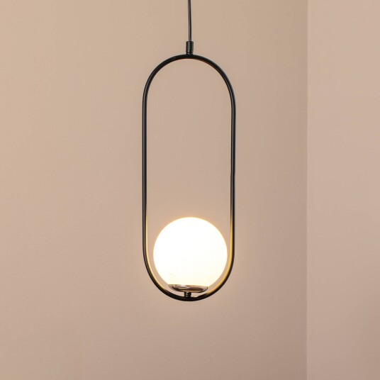 Pendellampe i glass Opviq dimbar Hvit / opal Stue / spisestue Glass Moderne