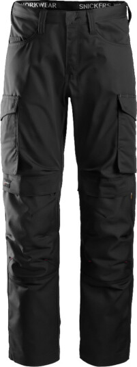 Snickers Workwear 6801 Arbeidsbukse svart, knebeskyttelseslomme Svart, Klær