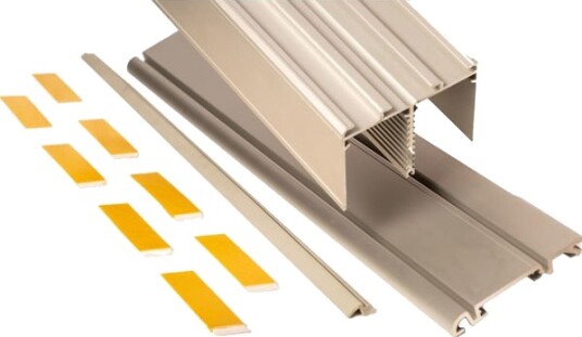 Flexislide Skinner til gulv og tak aluminium (2,45 m) 6pk
