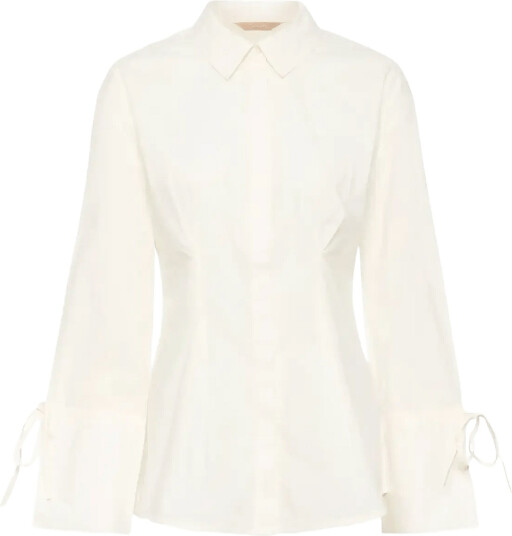 Culture Cuallison Olena Fitted Shirt   Cream   XS