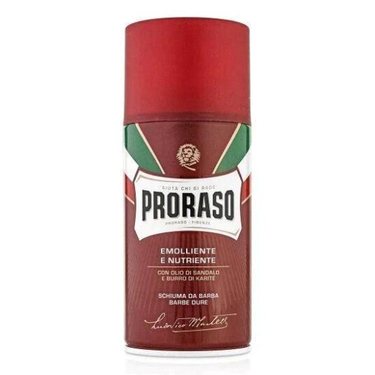 Proraso barberskum på boks Sandeltre og sheasmør 300 ml 400 ml