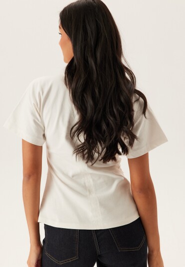 ONLY Onlmarie S/S Ruching Top Jrs Noos White XS