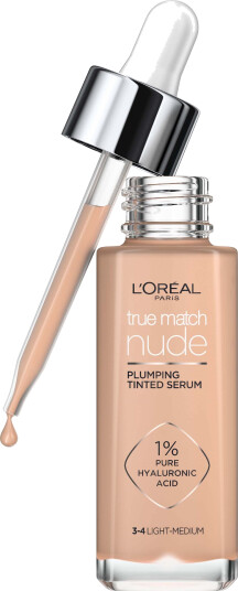 L'Oréal True Match Nude Plumping Foundation 3-4 Light Medium 30 ml