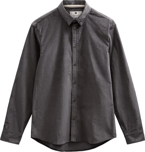 Anerkjendt Akleif Solid Cord Shirt Grey M Anerkjendt Akleif Solid Cord Shirt Grey M