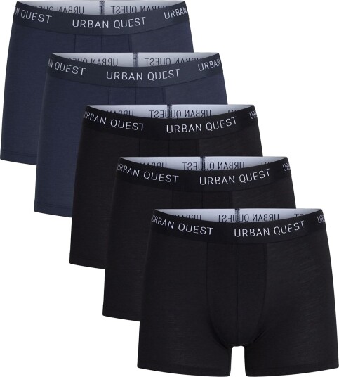 URBAN QUEST 5 Pack Men Bamboo Tights Black L