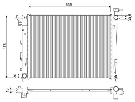 Radiator VALEO 701326 Radiator VALEO 701326