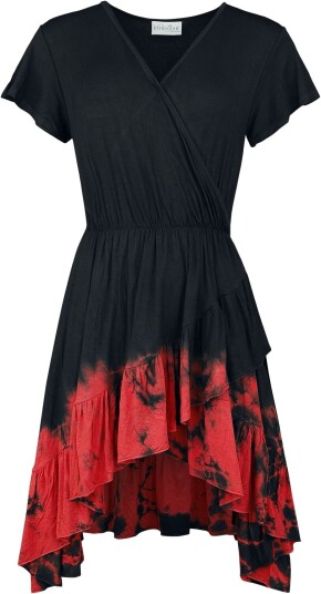 Innocent   Goth Kort kjole   Megaera kjole   S til 4XL   Damer   svart rød