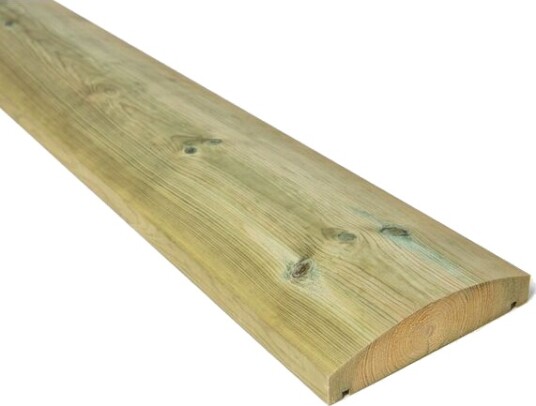 Standardsortiment Altanrekke avrundet topp cu impregnert furu 34x145 mm natur Standardsortiment Altanrekke avrundet topp cu impregnert furu 34x145 mm natur