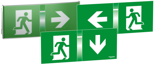 Schneider Electric Exiway Smartled Piktogramsett 24 m 3 deler Belysning Schneider Electric Exiway Smartled Piktogramsett 24 m 3 deler Belysning