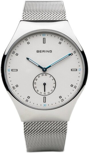 Bering Herreklokke 70142 004 Smart Traveler Hvit/Stål Ø42 mm