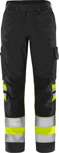 Fristads Høy Synlighet Green bukse dame klasse1 2652 GPLU Hi Vis Gul / Svart 50