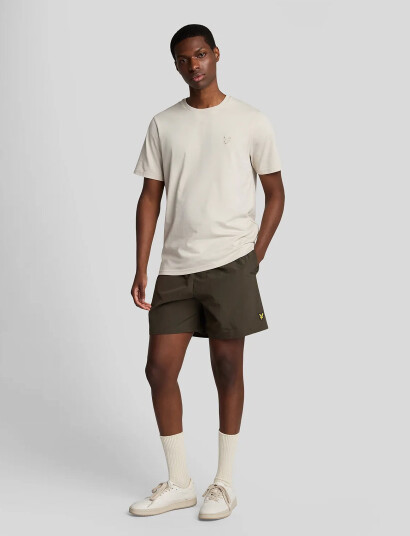 Lyle & Scott Plain Swimshort - Khaki green - S Lyle & Scott Plain Swimshort - Khaki green - S