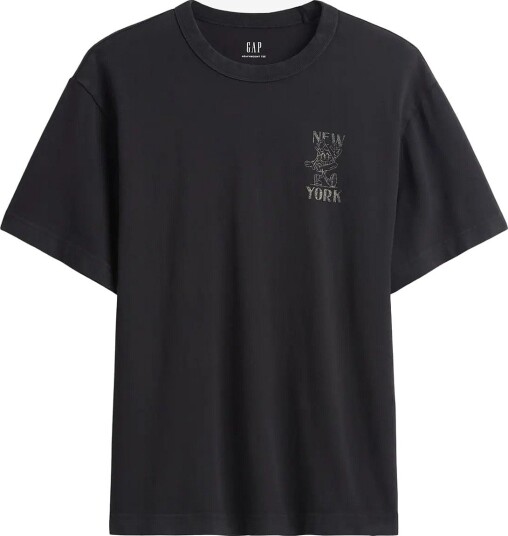 GAP Heavyweight Relaxed Graphic T Shirt From The Gap Collection PIZZA M