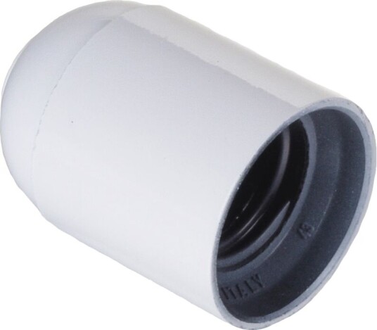 Lampeholder E27 u/bryter hvit Lampeholder E27 u/bryter hvit