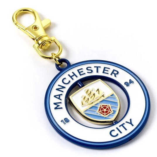 Manchester City Nøkkelring Spinning Logo Manchester City Nøkkelring Spinning Logo