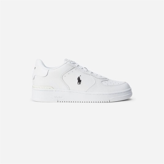 Ralph Lauren Masters Court Leather Sneaker White/White/Black Pp Ralph Lauren Masters Court Leather Sneaker White/White/Black Pp