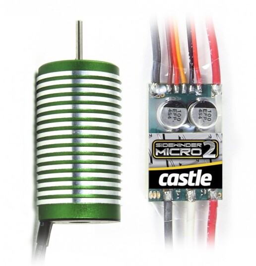 Castle Creations Sidewinder Micro 2 1/18 Combo with 0808-4100KV