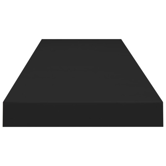 vidaXL Flytende vegghyller 2 stk svart 90x23,5x3,8 cm MDF