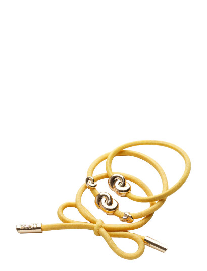 Corinne Hair Tie Metal (3 Pcs) - Yellow - ONE SIZE