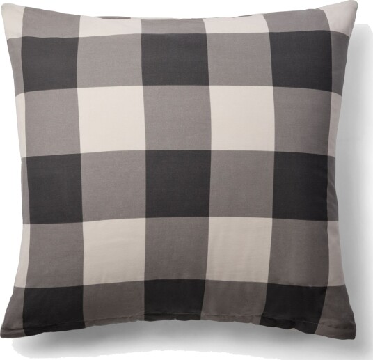 Nordstrand Home Putetrekk 100 % bomull   60x63 cm   Grårutet sengesett putetrekk    dynetrekk