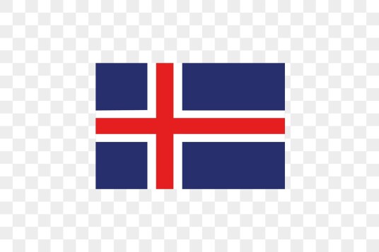 Sticker Islandsk flagg Sticker Islandsk flagg