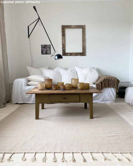 Ullteppe Malana beige Størrelse: 240 x 340 cm