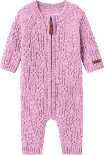 Name It Nbfwrilla Wool Ls Knit Suit Fin Pink 50