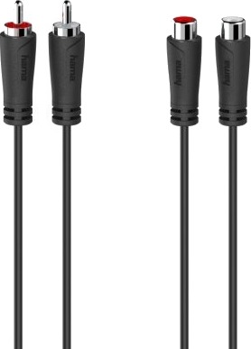 Hama 00205259 2 X Rca Hankjønn 2 X Rca Hunkjønn 1,5 M Svart
