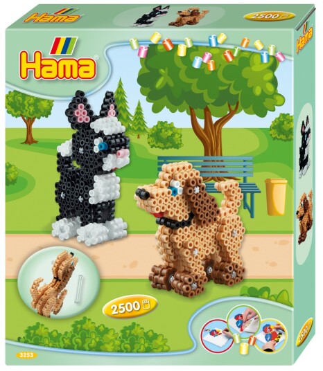 Hama Iron on Bead Set - Cat and Dog 2500pcs.