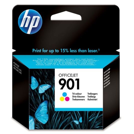 HP 901 fargeblekkpatron 360 sider Cyan/Magenta/Gul