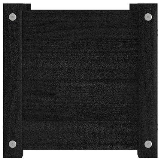 vidaXL Plantekasse svart 31x31x31 cm heltre furu