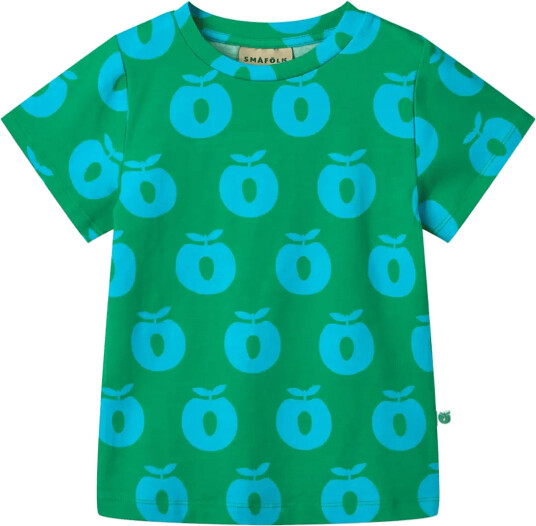 Småfolk T Shirt With Apples Green 98 104