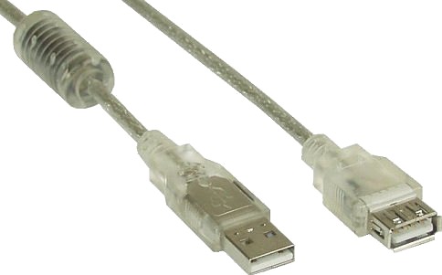 Inline 34610Q 1 M Usb A Usb A Hankjønn/Hunkjønn 0,48 Gbit/S Gjennomsiktig