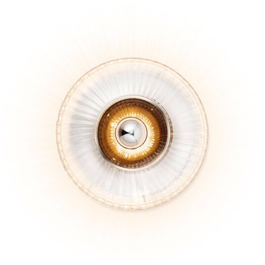 Design By Us New Wave Optic Vegglampe XL Clear/Silver Design By Us New Wave Optic Vegglampe XL Clear/Silver