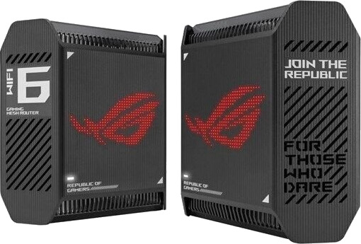 ASUS ROG Rapture GT6 Tri-Band Mesh-router 10000 Mbps 2-pack Sort